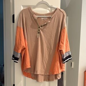 We The Free Ribbed Knit Top in Beige